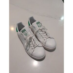 adidas Stan Smith White Green Low Top Men's Tennis Athletic Sneakers